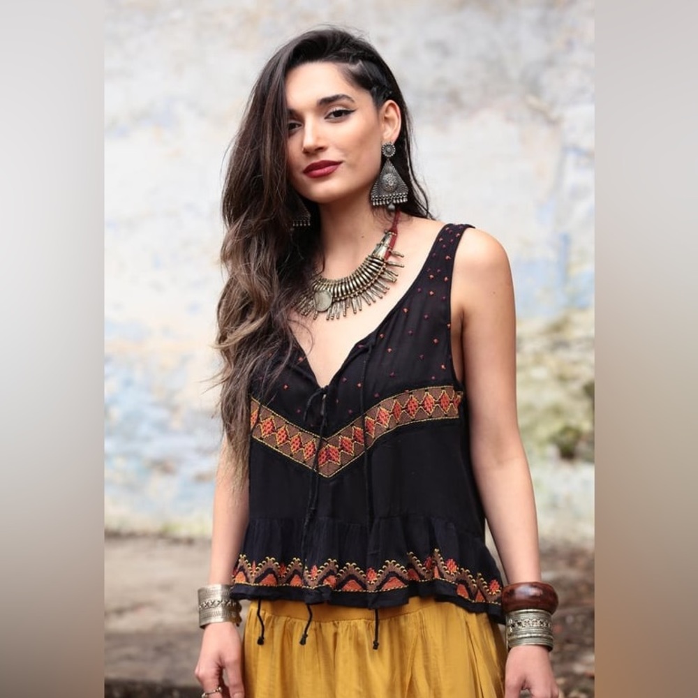 🌟Free People - Bohemian Flowy Top - Worn Once - XS/TP